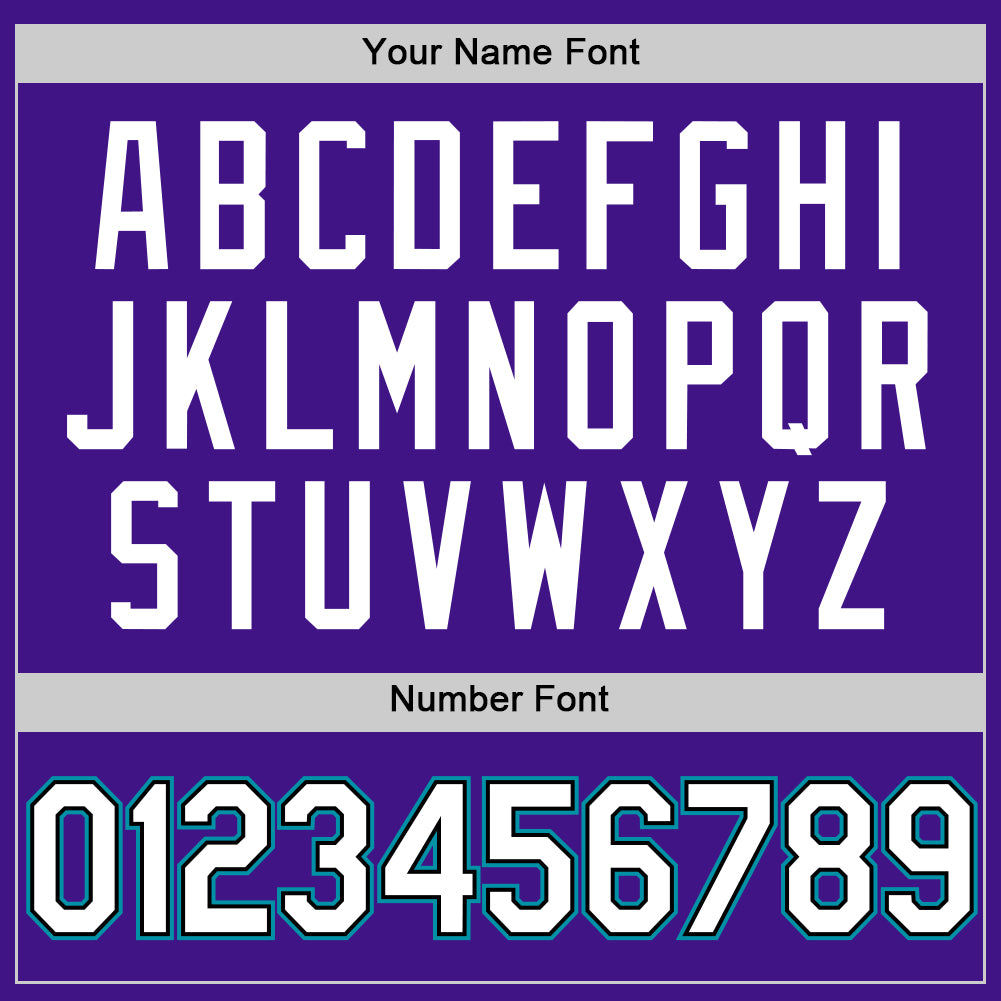 Custom Purple Black-Teal Authentic Throwback Baseball Jersey