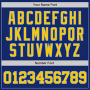 Custom Royal Gold-Light Blue Authentic Baseball Jersey