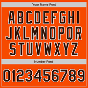 Custom Orange Brown-White Authentic Baseball Jersey