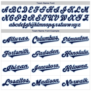 Custom White Navy-Powder Blue Authentic Baseball Jersey