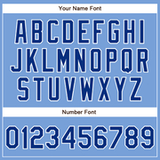 Custom Powder Blue Royal-White Authentic Baseball Jersey