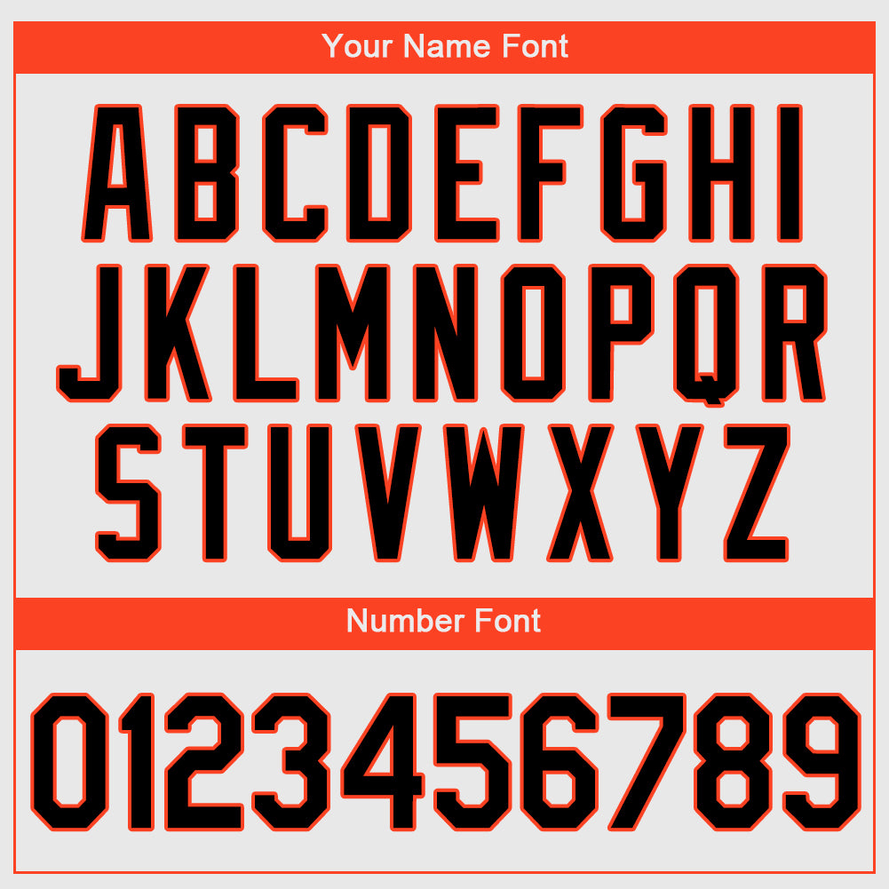 Custom White Black-Orange Authentic Baseball Jersey