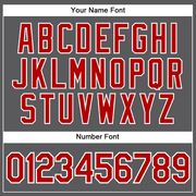 Custom Steel Gray Red-White Authentic Baseball Jersey