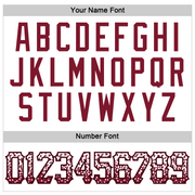 Custom White Crimson-Black Authentic Drift Fashion Baseball Jersey