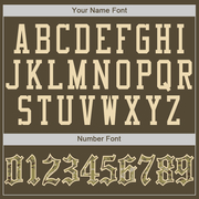 Custom Olive Camo-City Cream Authentic American Flag Fashion Salute To Service Baseball Jersey