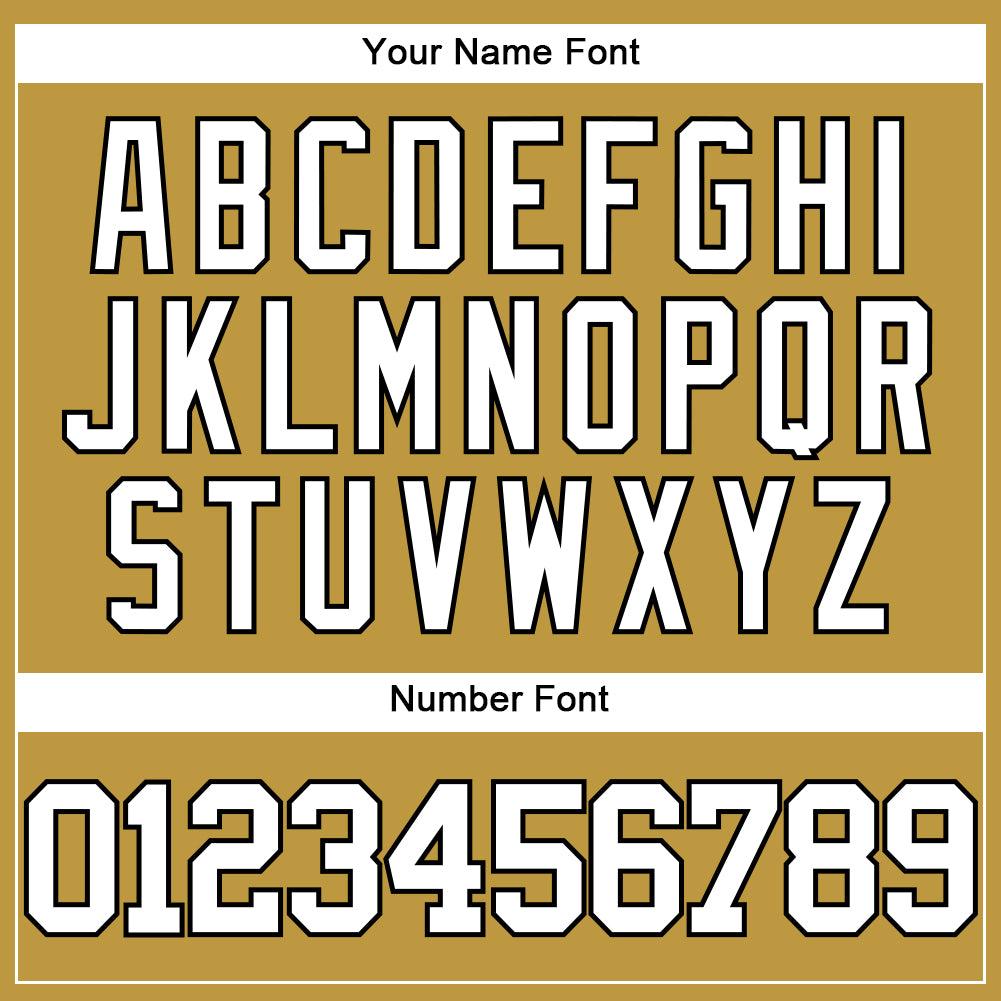 Custom Old Gold White-Black Authentic Baseball Jersey