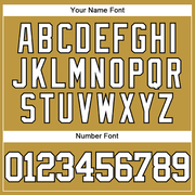 Custom Old Gold White-Black Authentic Baseball Jersey