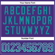 Custom Purple Teal-White Authentic Drift Fashion Baseball Jersey