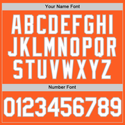 Custom Orange White-Gray Authentic Throwback Baseball Jersey