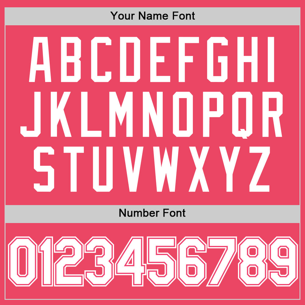 Custom Neon Pink White Authentic Baseball Jersey