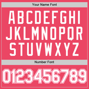 Custom Neon Pink White Authentic Baseball Jersey