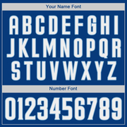 Custom Royal White-Light Blue Authentic Baseball Jersey