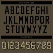 Custom Olive Camo-Black Authentic Salute To Service Baseball Jersey