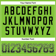 Custom Neon Green Black-White Authentic Drift Fashion Baseball Jersey