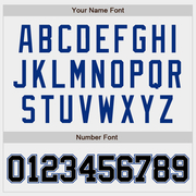 Custom White Black-Royal Authentic Baseball Jersey