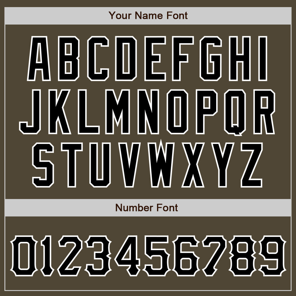 Custom Olive Black-White Authentic Salute To Service Baseball Jersey