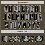 Custom Olive Black-White Authentic Salute To Service Baseball Jersey