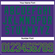 Custom Purple Kelly Green-Gold Authentic Drift Fashion Baseball Jersey