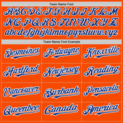 Custom Orange Royal-White Authentic Baseball Jersey