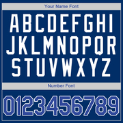 Custom Royal Royal-White Authentic Baseball Jersey