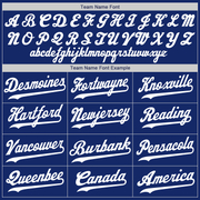 Custom Royal White Authentic Baseball Jersey