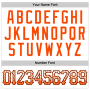 Custom White Orange-Black Authentic Drift Fashion Baseball Jersey