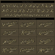 Custom Olive Camo-Black Authentic Salute To Service Baseball Jersey