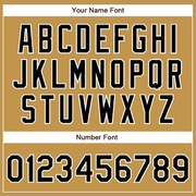 Custom Old Gold Black-White Authentic Baseball Jersey