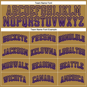 Custom Old Gold Purple-Black Authentic Drift Fashion Baseball Jersey