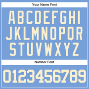 Custom Powder Blue Cream Authentic Baseball Jersey