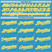 Custom Panther Blue Gold-White Authentic Baseball Jersey