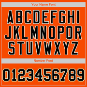 Custom Orange Black-Cream Authentic Baseball Jersey
