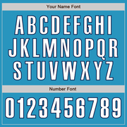 Custom Panther Blue White-Navy Authentic Baseball Jersey