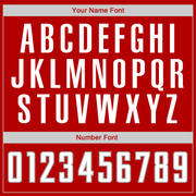 Custom Red White-Gray Authentic Baseball Jersey