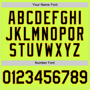 Custom Neon Green Black-Gold Authentic Throwback Baseball Jersey