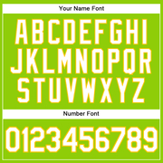 Custom Neon Green White-Yellow Authentic Baseball Jersey