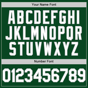 Custom Green White-Gray Authentic Throwback Baseball Jersey