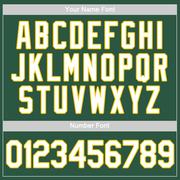 Custom Kelly Green White-Gold Authentic Baseball Jersey