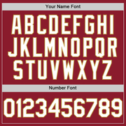 Custom Maroon White-Old Gold Mesh Authentic Throwback Baseball Jersey