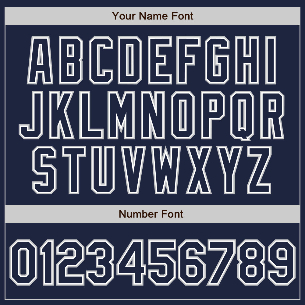 Custom Navy Navy-Gray Authentic Baseball Jersey