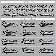 Custom Gray Black-White Authentic Baseball Jersey