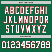 Custom Kelly Green White-Red Authentic Mexican Flag Fashion Baseball Jersey