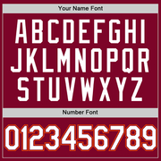 Custom Maroon White-Orange Authentic Throwback Baseball Jersey