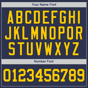 Custom Navy Gold-Navy Authentic Baseball Jersey