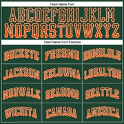 Custom Green Orange-White Authentic Drift Fashion Baseball Jersey