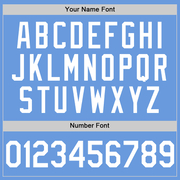 Custom Light Blue White Authentic Throwback Baseball Jersey