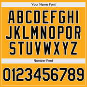 Custom Gold Black-White Authentic Baseball Jersey