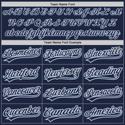 Custom Navy Navy-Light Blue Authentic Baseball Jersey