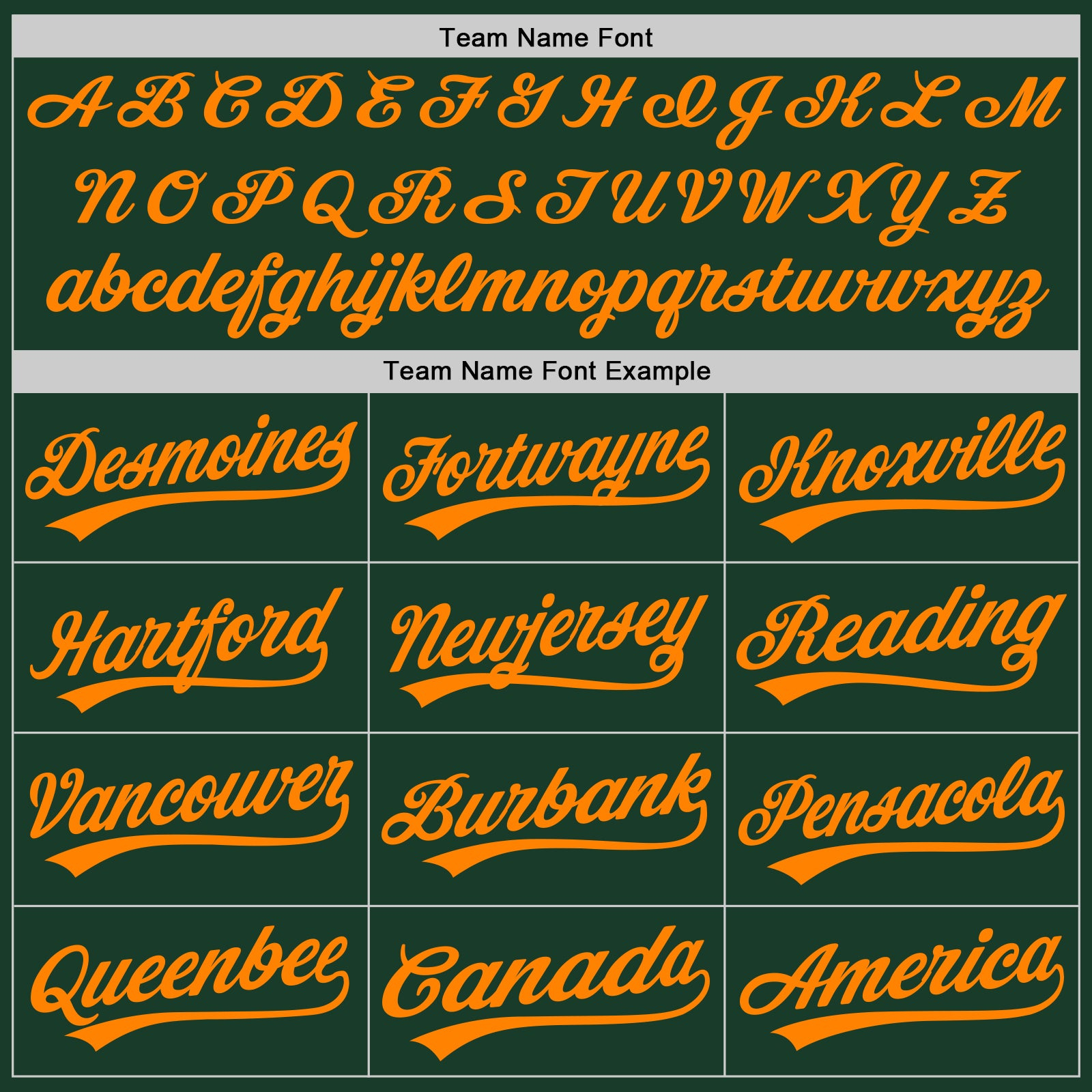 Custom Green Bay Orange Authentic Baseball Jersey