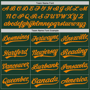 Custom Green Bay Orange Authentic Baseball Jersey